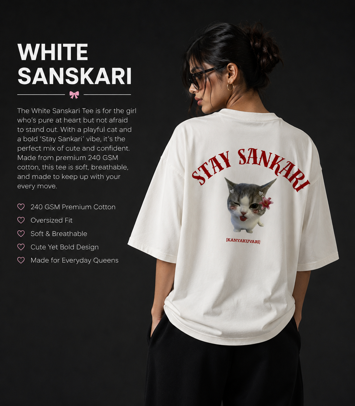 STAY SANSKARI TSHIRT