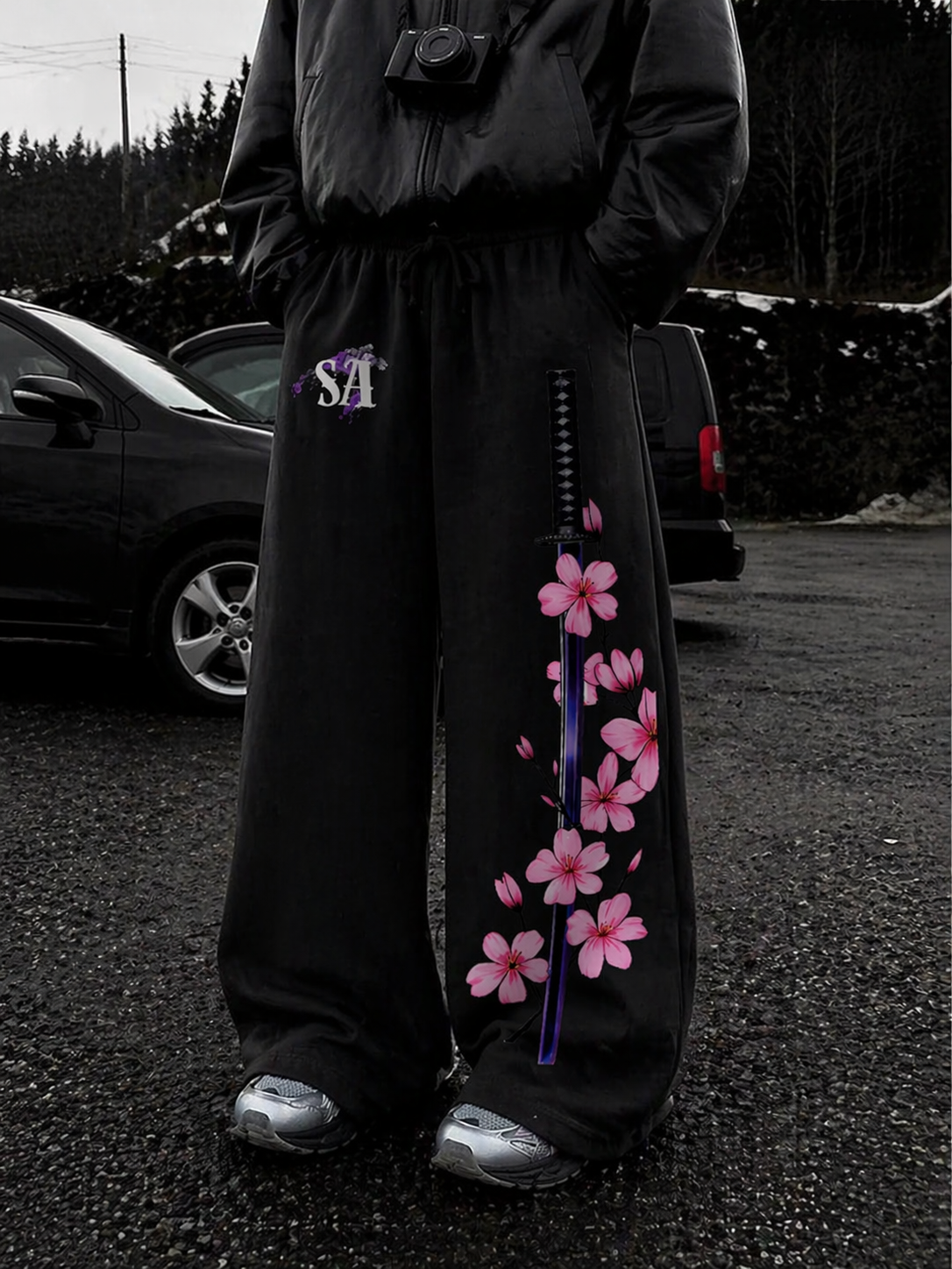 MIDNIGHT SAKURA PANT'S ( UNISEX)