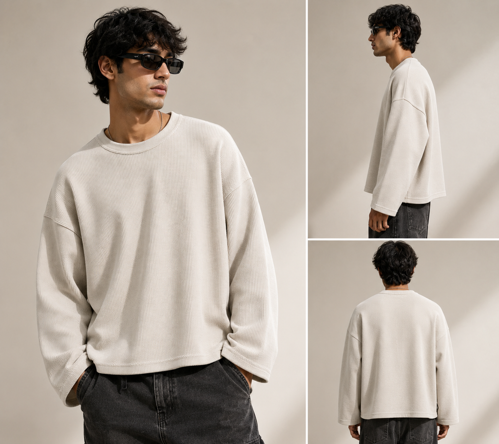 MINIMAL WAFFLE T SHIRT