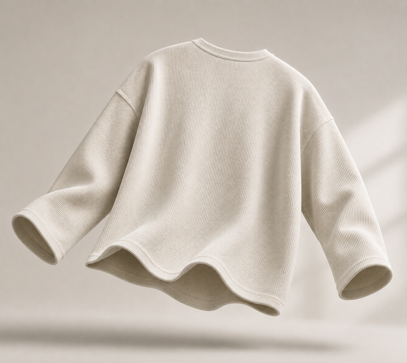 MINIMAL WAFFLE T SHIRT