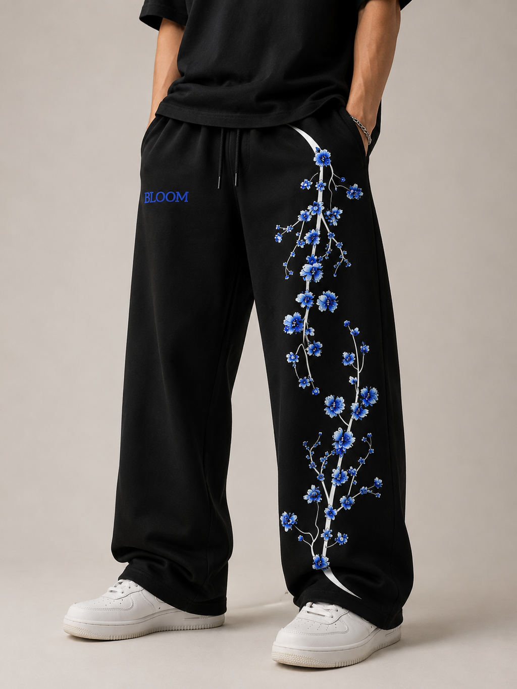 BLUE BLOOM TROUSER