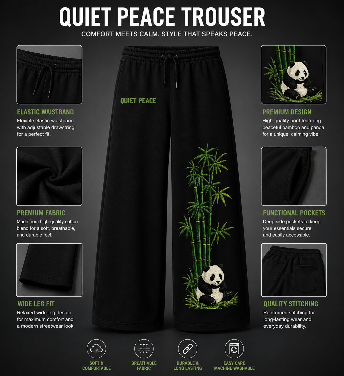 QUIET PEACE TROUSER