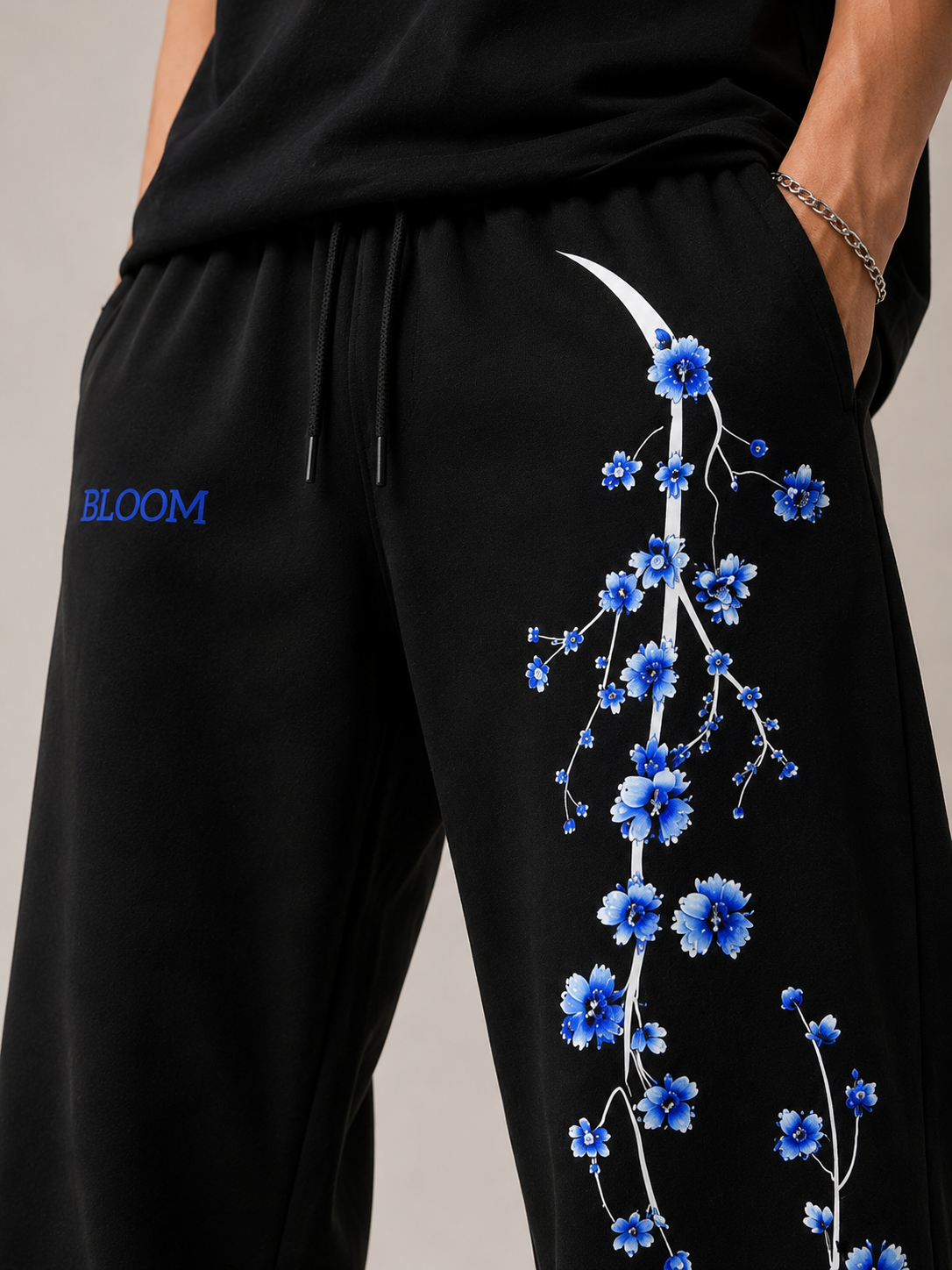 BLUE BLOOM TROUSER