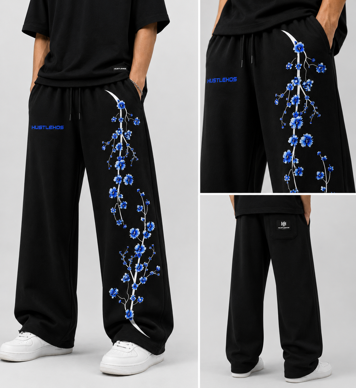 BLUE BLOOM TROUSER