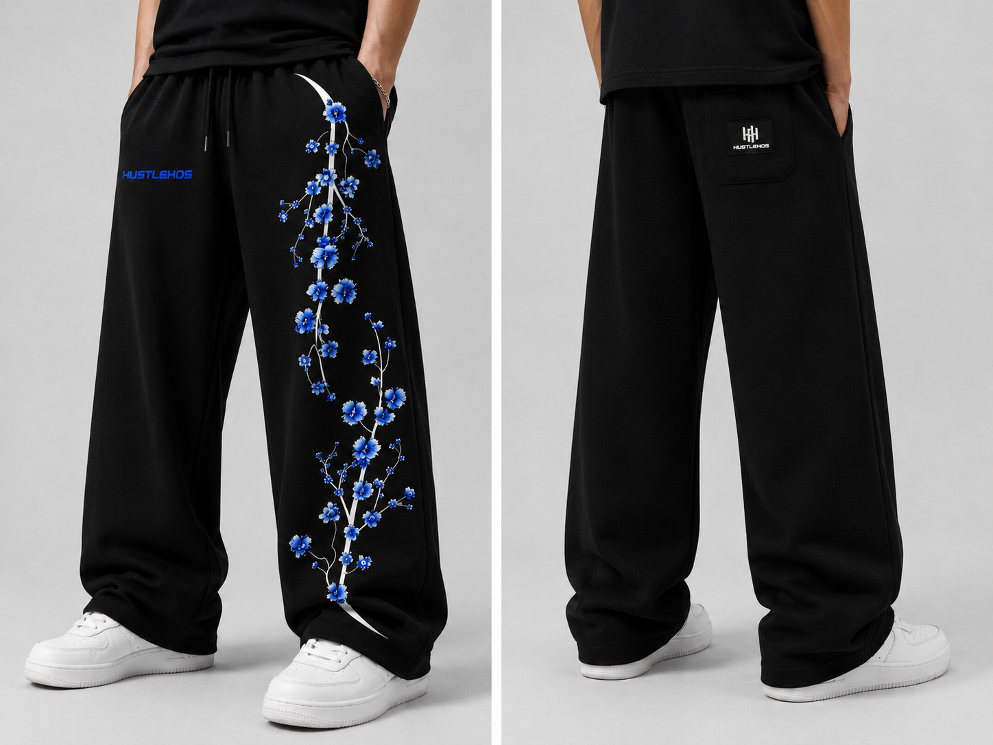 BLUE BLOOM TROUSER
