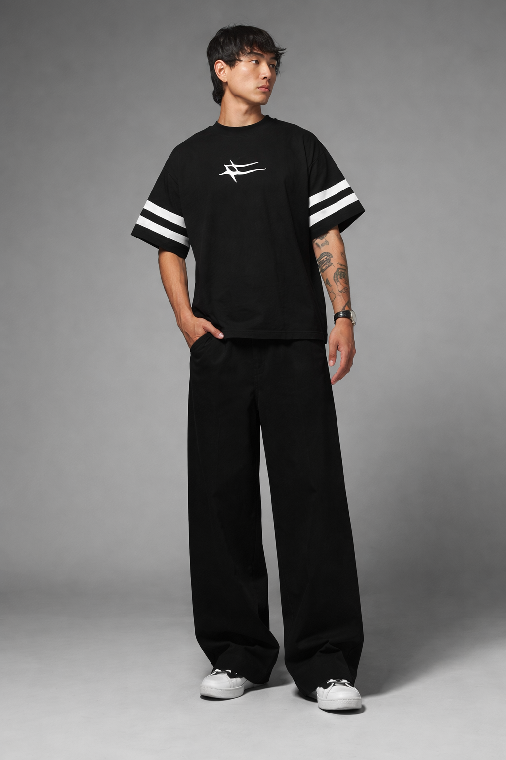 MINIMAL TSRAIGHT FIT BAGGY UNISEX PANT'S
