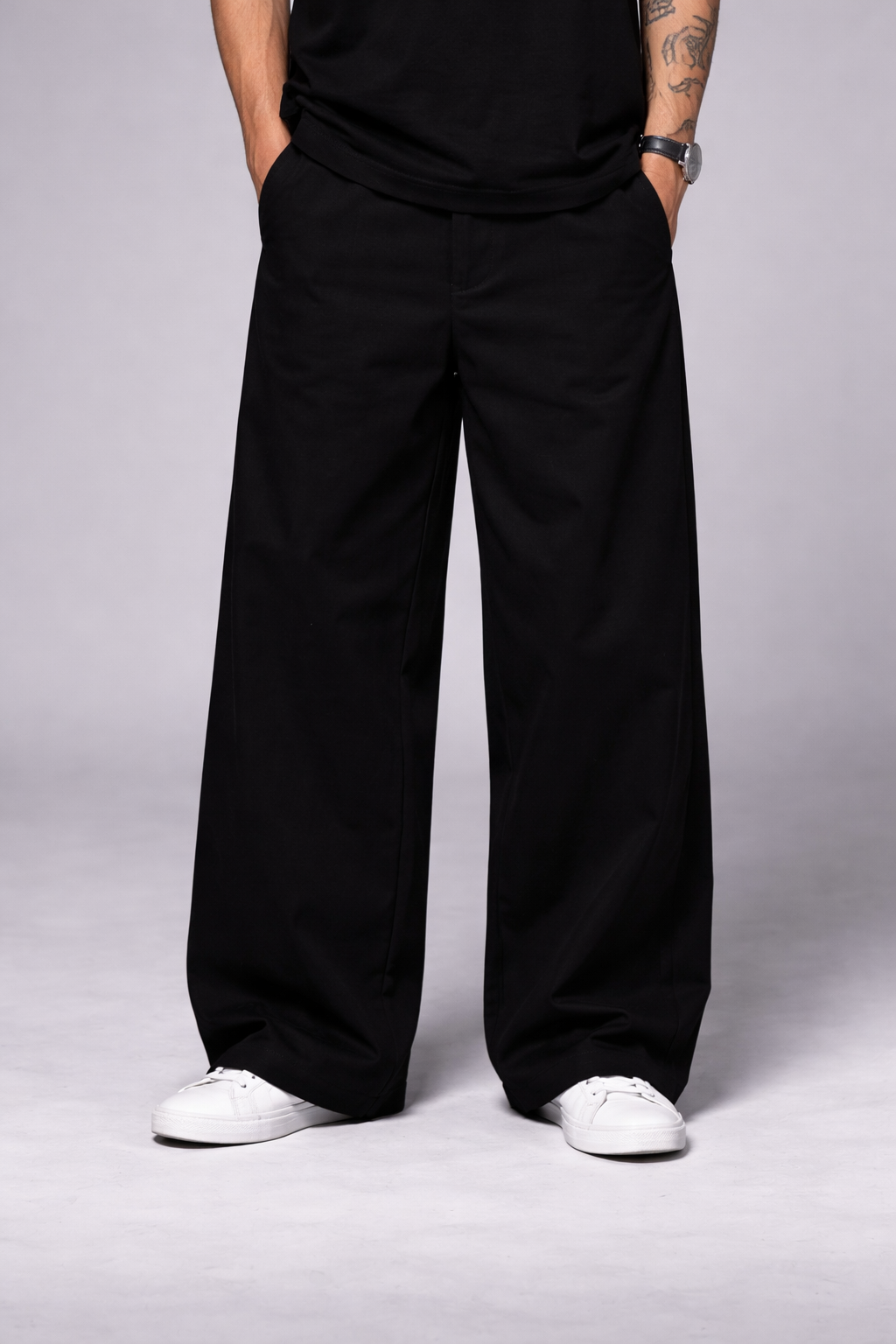 MINIMAL TSRAIGHT FIT BAGGY UNISEX PANT'S