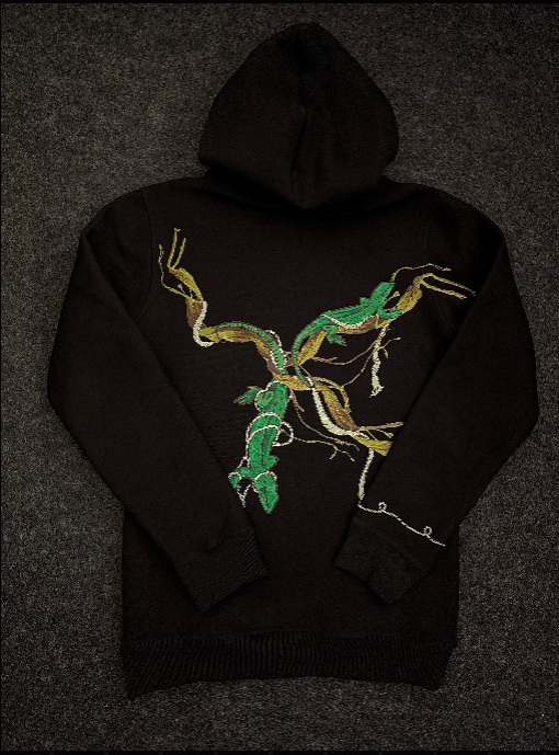 BLACK LYZRA HOODIE
